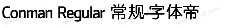 Conman Regular 常规字体转换